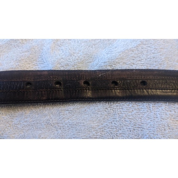 Mezlan Brown Woven Leather Belt Size 34, Made in Spain, 4929 - Picture 4 of 5